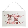 Large Personalised Country Christmas Wood Plaque Fashion