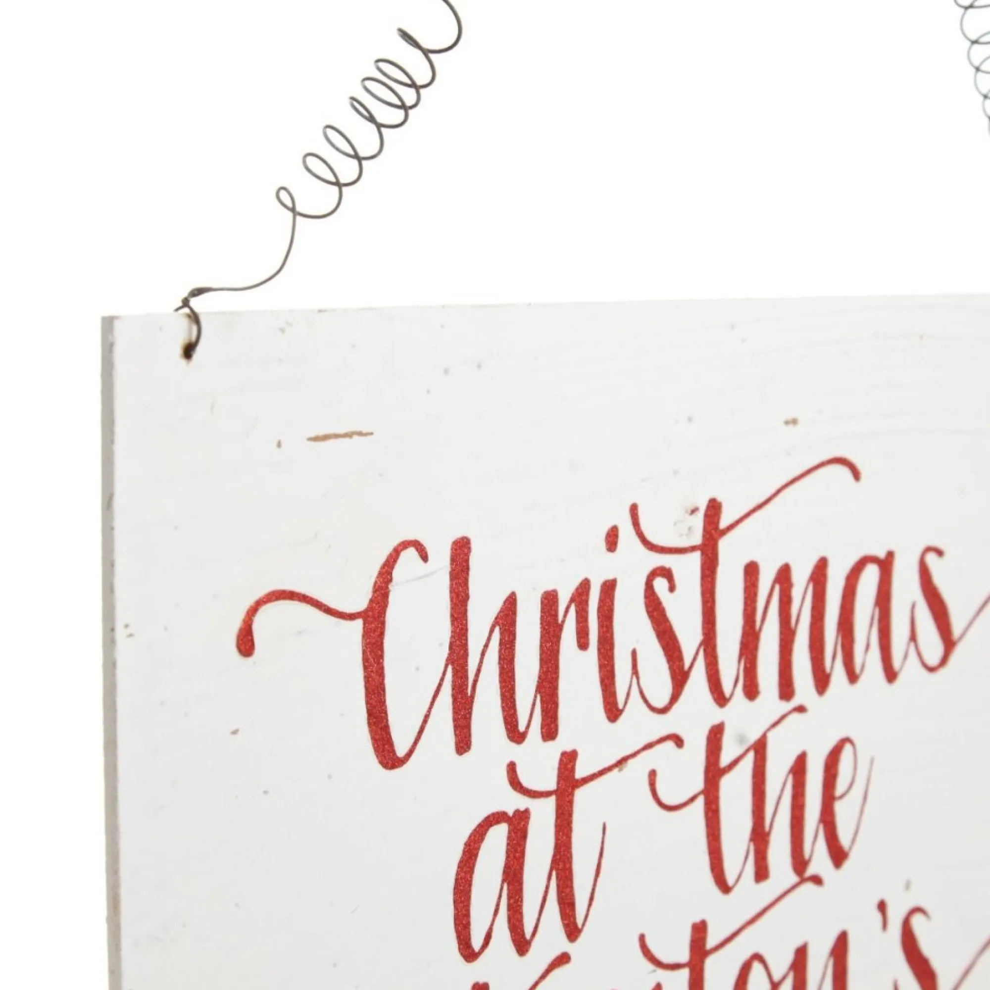 Large Personalised Country Christmas Wood Plaque Fashion