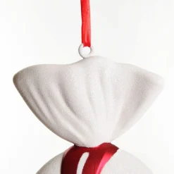 Large Red and White Swirl Peppermint Candy Hanging Christmas Decoration Shop