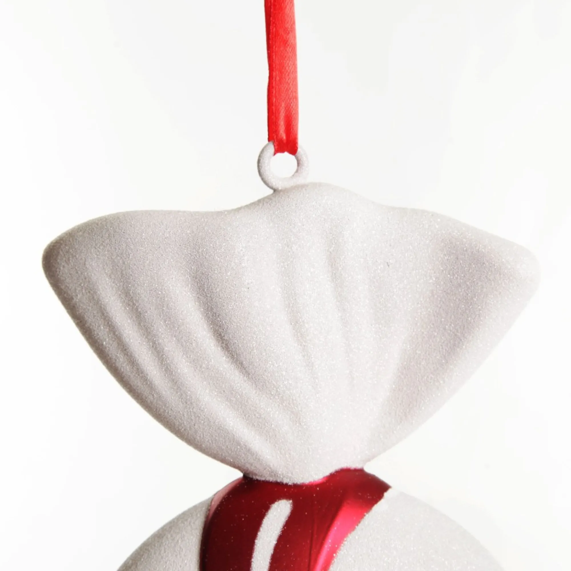 Large Red and White Swirl Peppermint Candy Hanging Christmas Decoration Shop