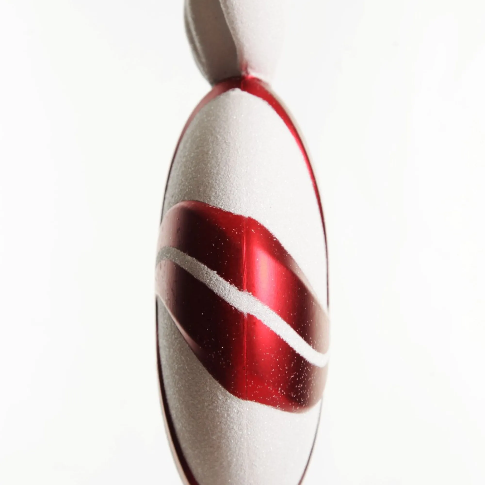 Large Red and White Swirl Peppermint Candy Hanging Christmas Decoration Shop