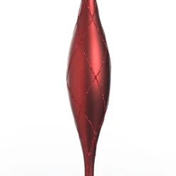 Large Red Christmas Long Drop Decoration - Set of 3 Flash Sale