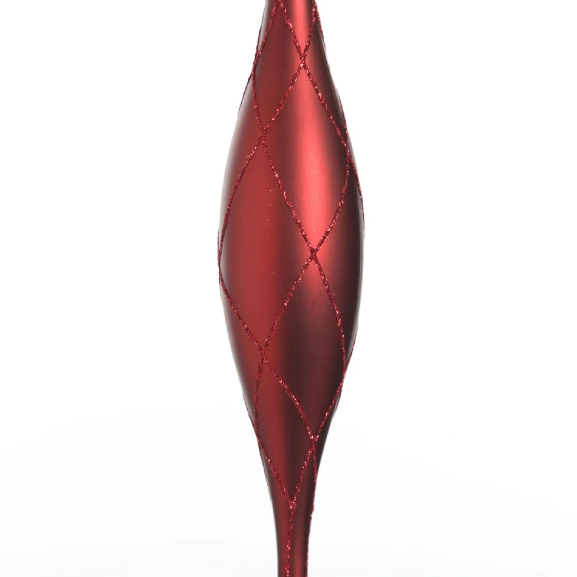 Large Red Christmas Long Drop Decoration - Set of 3 Flash Sale