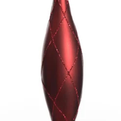 Large Red Christmas Long Drop Decoration - Set of 3 Flash Sale