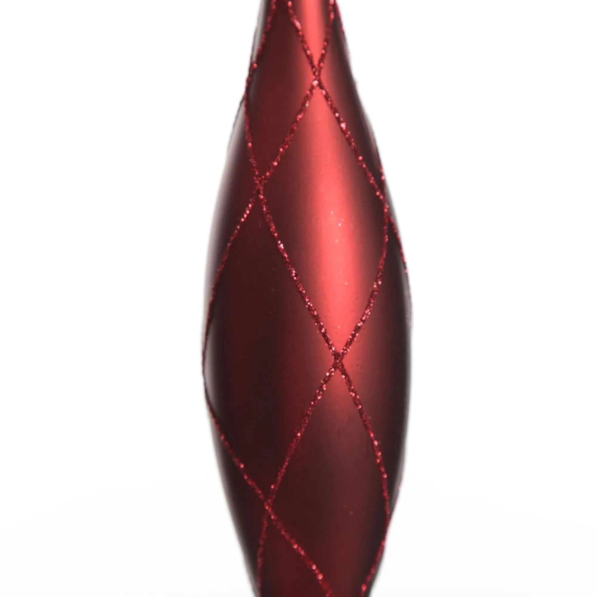 Large Red Christmas Long Drop Decoration - Set of 3 Flash Sale