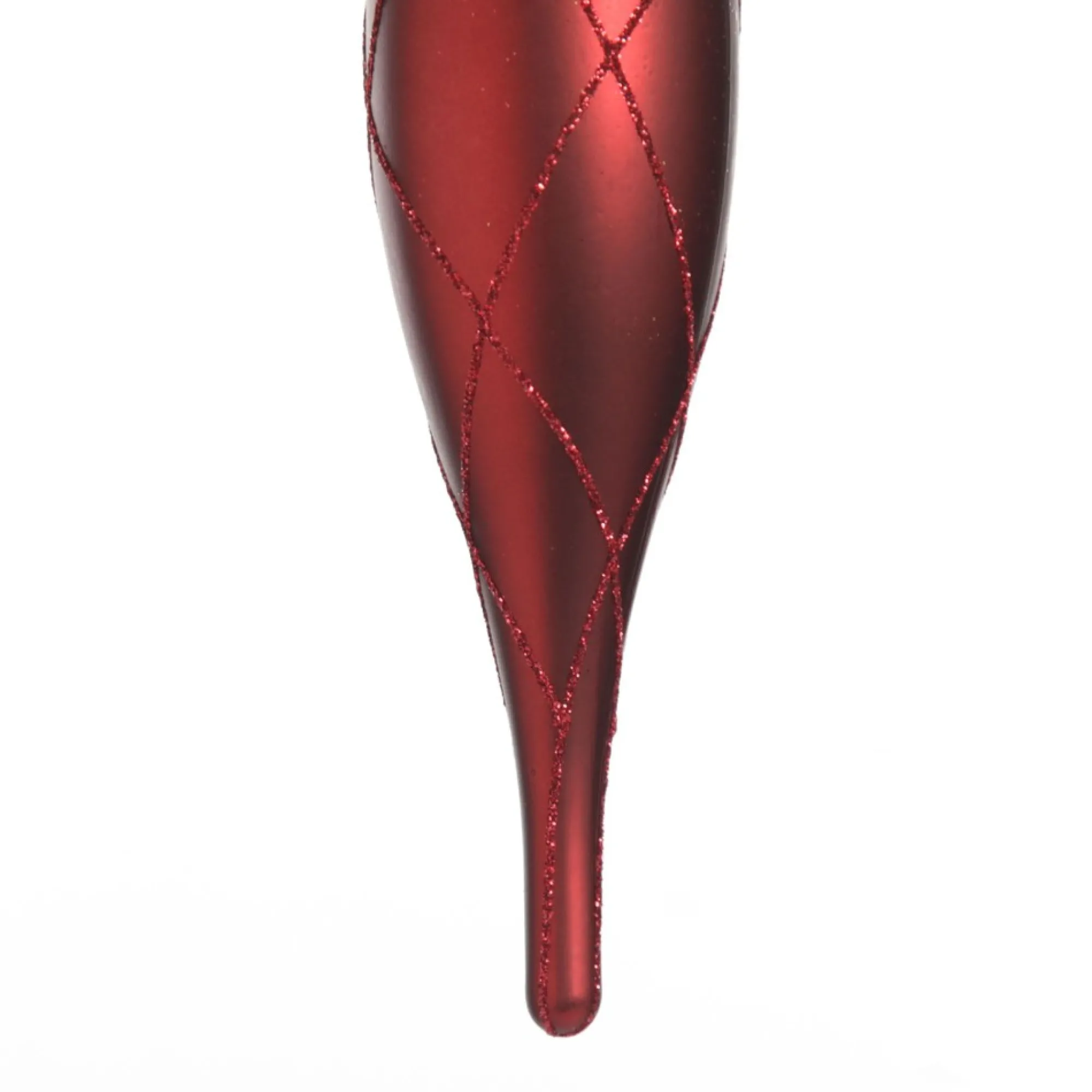 Large Red Christmas Long Drop Decoration - Set of 3 Flash Sale