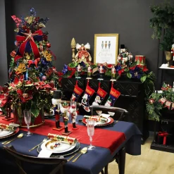 Large Red Christmas Long Drop Decoration - Set of 3 Flash Sale