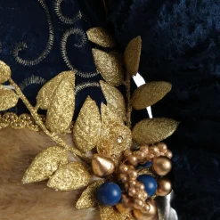 Large Santa Head with Blue Hat Christmas Wall Hanging Shop