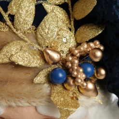 Large Santa Head with Blue Hat Christmas Wall Hanging Shop