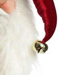 Large Santa Head with Burgundy Hat Christmas Wall Hanging Discount