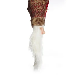 Large Santa Head with Burgundy Hat Christmas Wall Hanging Discount