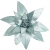 Light Blue Lily Flower Stem with Glitter Trim Shop