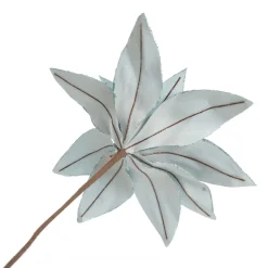 Light Blue Lily Flower Stem with Glitter Trim Shop