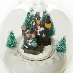 Lightup Christmas Carolers Glass Ball Best Sale