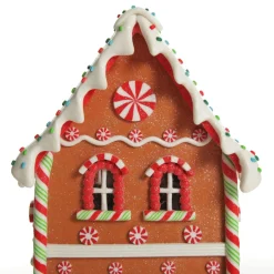 Lightup Gingerbread House Christmas Ornament New