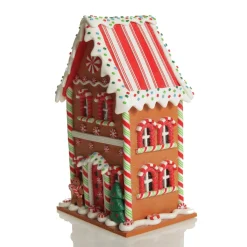 Lightup Gingerbread House Christmas Ornament New