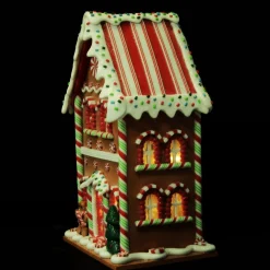 Lightup Gingerbread House Christmas Ornament New