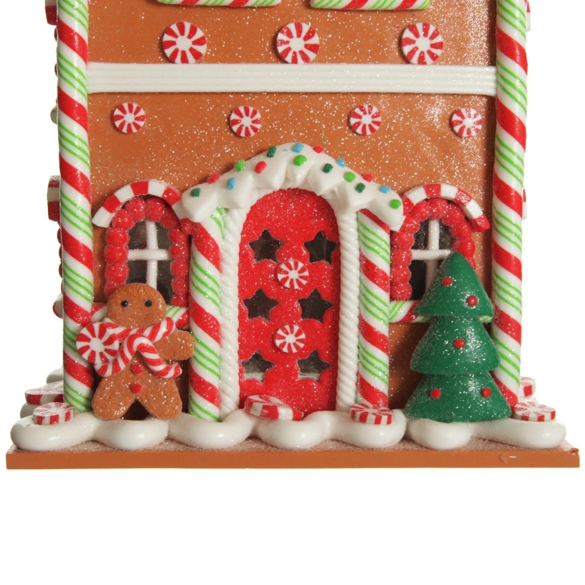 Lightup Gingerbread House Christmas Ornament New