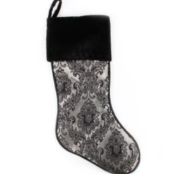 Luxe Jacquard Christmas Stocking Cheap