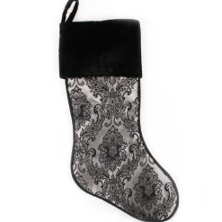 Luxe Jacquard Christmas Stocking Cheap