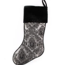 Luxe Jacquard Christmas Stocking Cheap