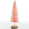 Medium Apricot Wire Christmas Tree with Wood Base Best Sale