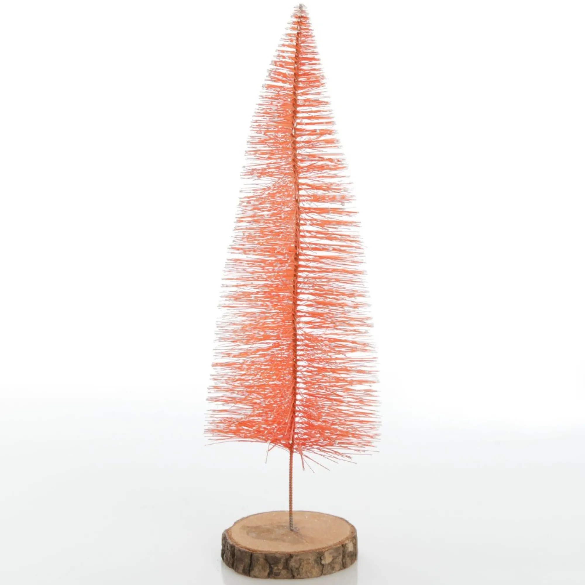 Medium Apricot Wire Christmas Tree with Wood Base Best Sale