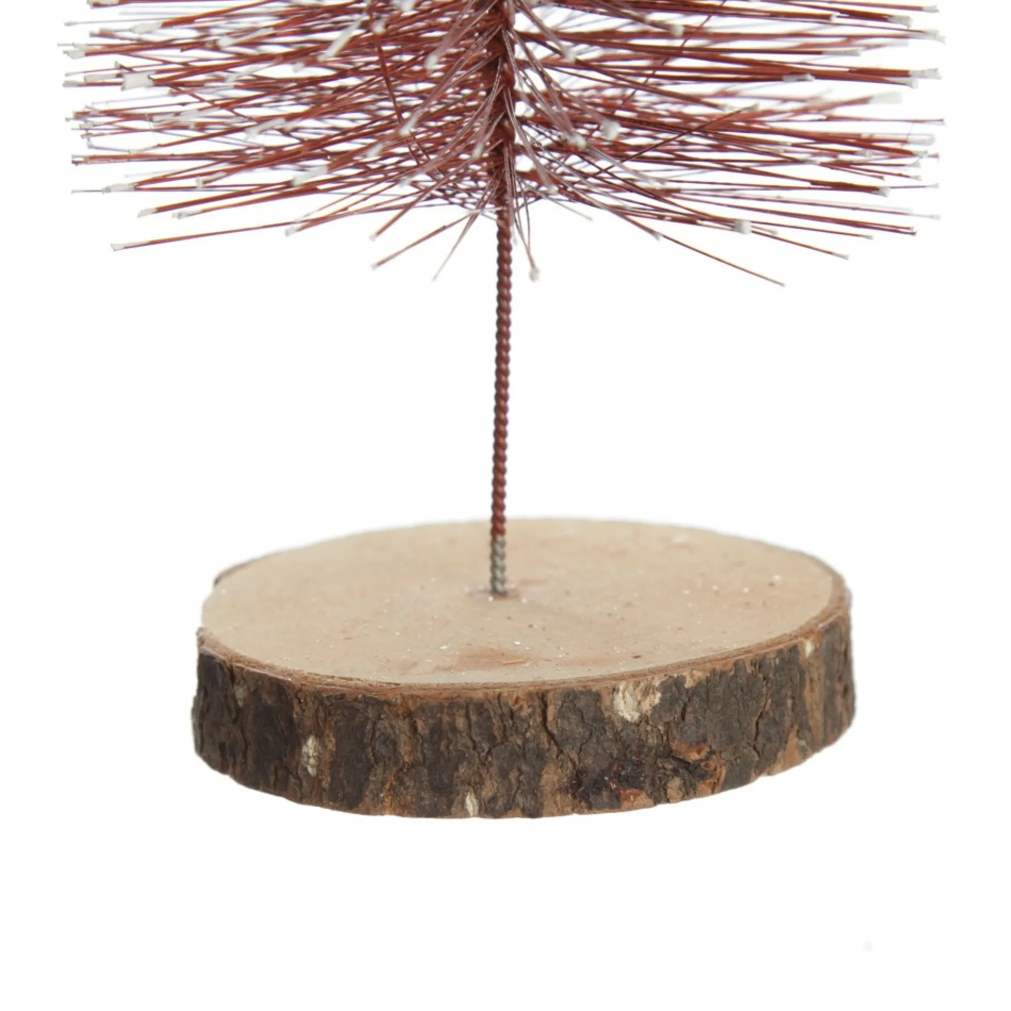 Medium Burgundy Wire Christmas Tree with Wood Base Best