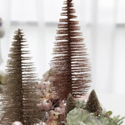 Medium Champagne Glitter Bottle Brush Christmas Tree Discount