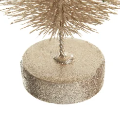 Medium Champagne Glitter Bottle Brush Christmas Tree Discount