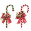 Medium Chenille Stick Christmas Candy Cane with Pine and Berries - Set of 2 Sale