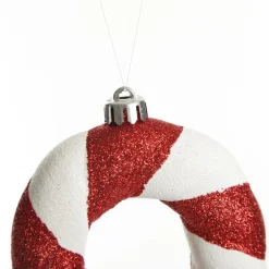 Medium Glitter Candy Cane Decorations - Set of 2 Discount