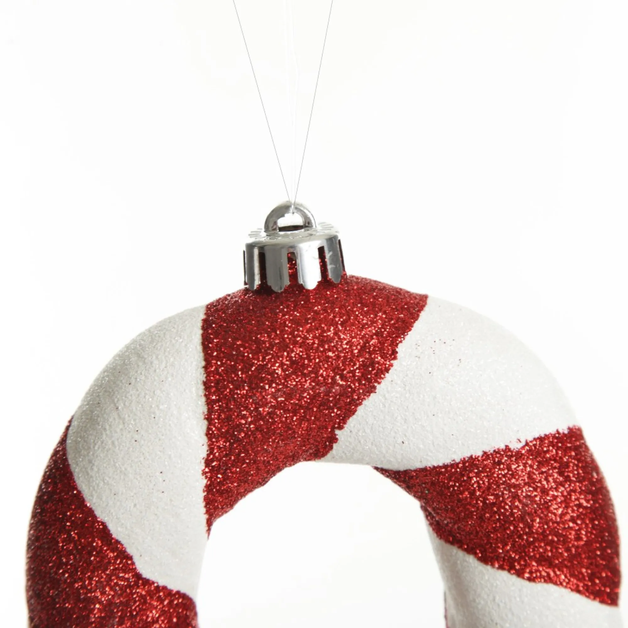 Medium Glitter Candy Cane Decorations - Set of 2 Discount