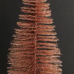 Medium Rose Gold Glitter Bottle Brush Christmas Tree Online