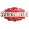 Merry Christmas and Happy New Year Retro Metal Christmas Sign Fashion