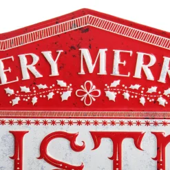 Merry Christmas and Happy New Year Retro Metal Christmas Sign Fashion