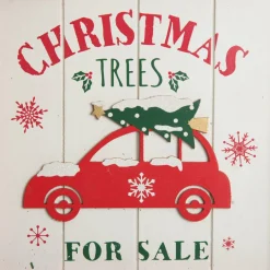 Merry Christmas Trees for Sale Wall Hanging Plaque Clearance