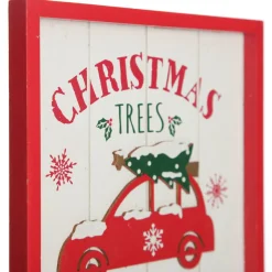 Merry Christmas Trees for Sale Wall Hanging Plaque Clearance