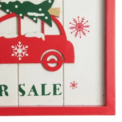 Merry Christmas Trees for Sale Wall Hanging Plaque Clearance