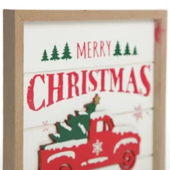 Merry Christmas Truck Wall Hanging Plaque Fashion