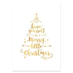 Merry Little Christmas Poster Print New