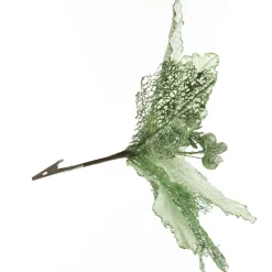 Mesh and Shiny Mint Poinsettia Flower Clip Sale