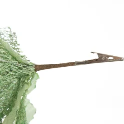 Mesh and Shiny Mint Poinsettia Flower Clip Sale