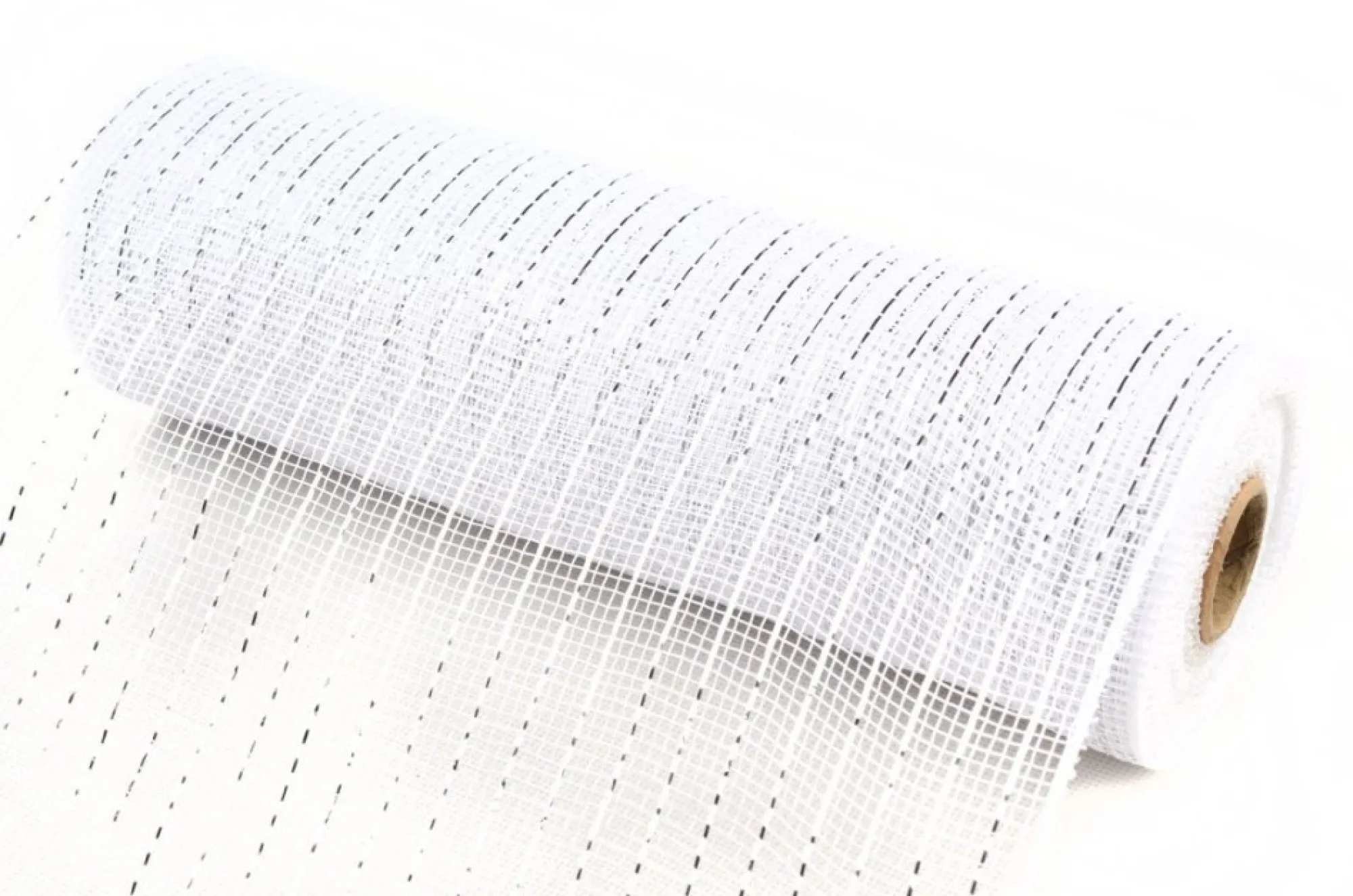 Metallic White Decomesh Roll Cheap