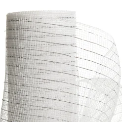 Metallic White Decomesh Roll Cheap