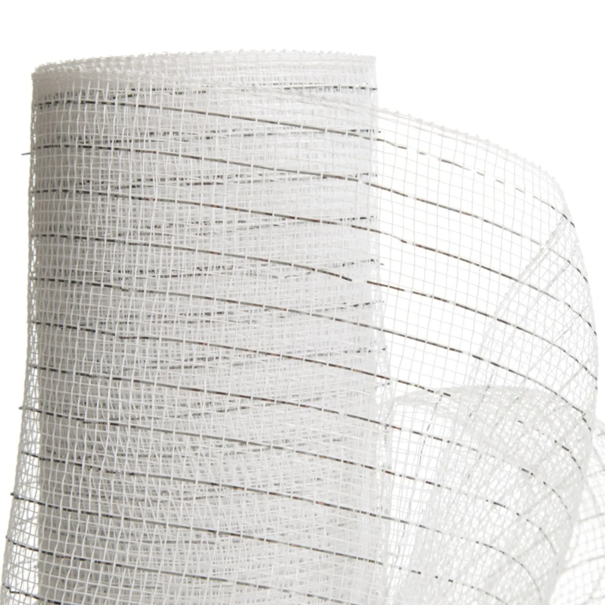 Metallic White Decomesh Roll Cheap