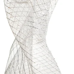 Metallic White Decomesh Roll Cheap