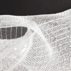 Metallic White Decomesh Roll Cheap