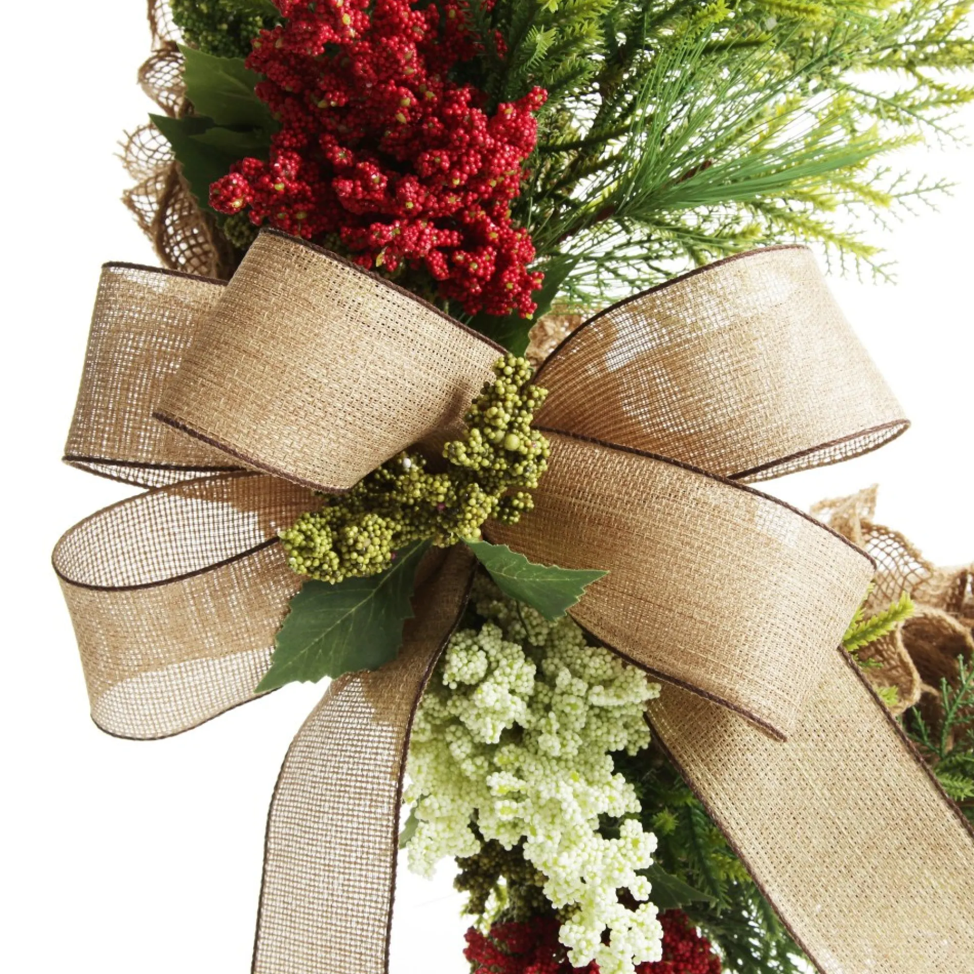 Mini Berry Native Bush Christmas White Berry Spray New