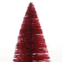 Mini Burgundy Bottle Brush Tree - Set of 2 Store